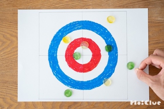 アレンジ伝承あそび！おはじきで遊ぶミニカーリング〜素材／おはじき〜