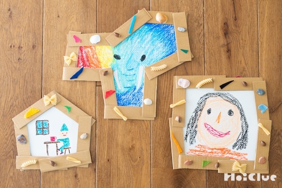 どんな形ができる？！世界に１つの額縁づくり〜素材／ダンボール