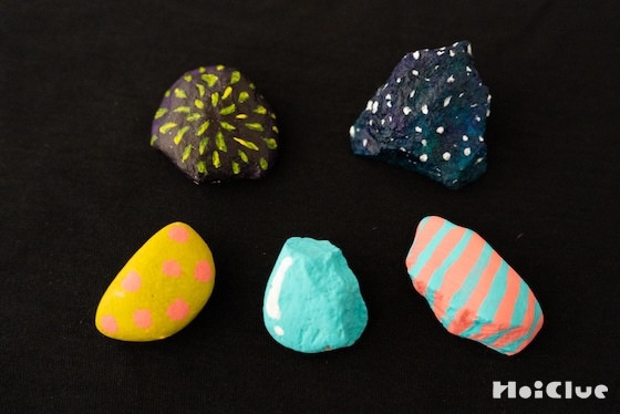 小石が宝石に変身！ペイントを楽しむ小さなアート〜素材／小石〜