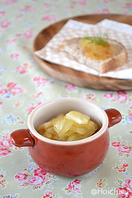 りんごジャムとふりふりバター〜少しの材料で楽しめるクッキング♪